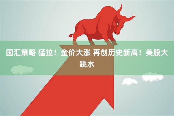 国汇策略 猛拉!金价大涨 再创历史新高!美股大跳水